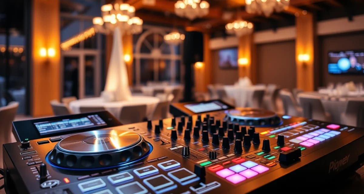 Pioneer CDJ and DJM professional DJ equipment used at weddings and events worldwide