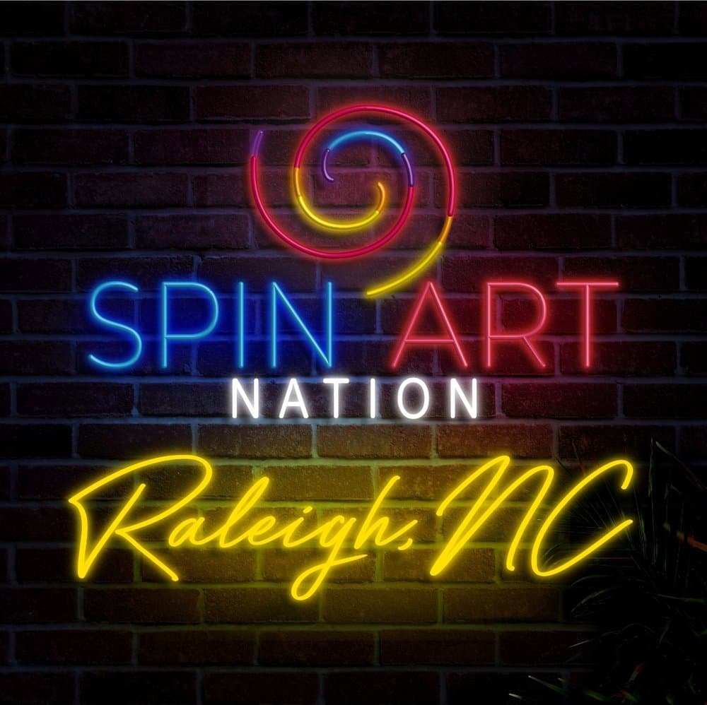 Spin Art Raleigh - wedding in Cary, NC