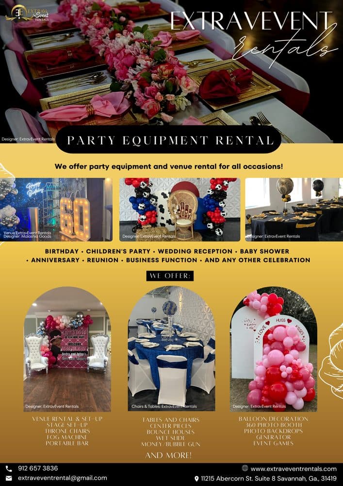 Extravevent Rental Services - wedding in Savannah, GA